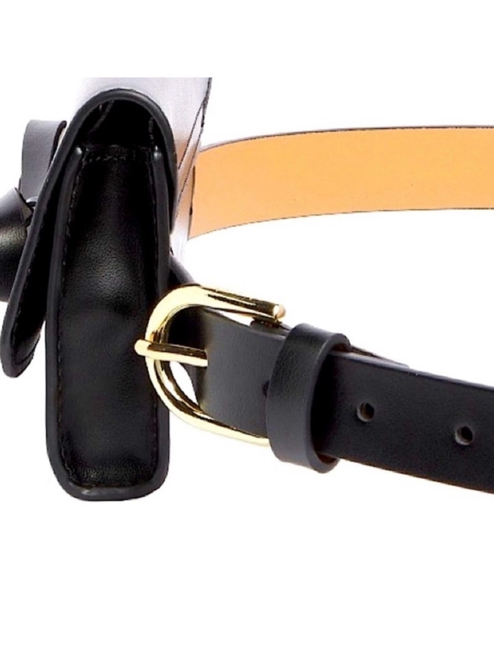 ♠️Kate Spade Black Leather Bow Belt Bag - Picture 3 of 12